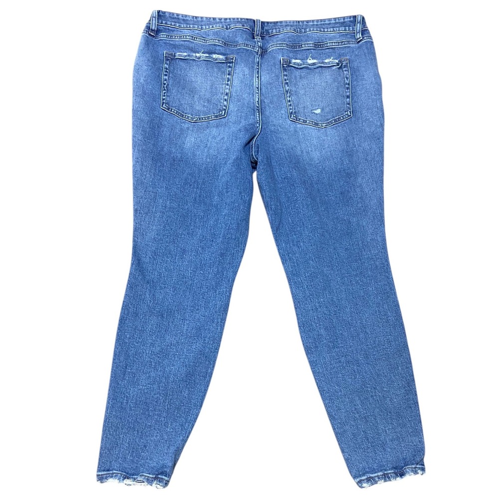 Maurices M Jeans Mid Rise Jegging Button Fly Raw Hem Minimalist Streetwear 20W - Picture 3 of 11